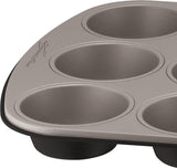 Gustosa Backform 12 Muffin Aus Stahl, Antihaftbeschichte, Für Backofen, Schwarz, 38 X 27 Cm Formen und Bleche zum Backen Naty Shop