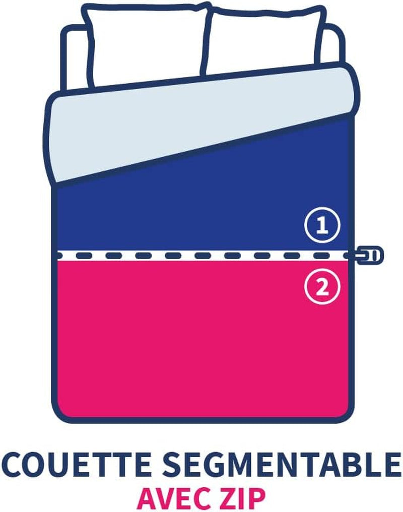KSGB402460 Steppbett für 2 Personen, leicht waschbar, weiß, 220X240 cm Steppdecken und Steppdecken Naty Shop