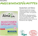 Almawin eco, Geschirrspülpulver 2,8 kg, 112 Waschgänge, dosierbar für unterschiedliche Geschirrmengen Naty Shop