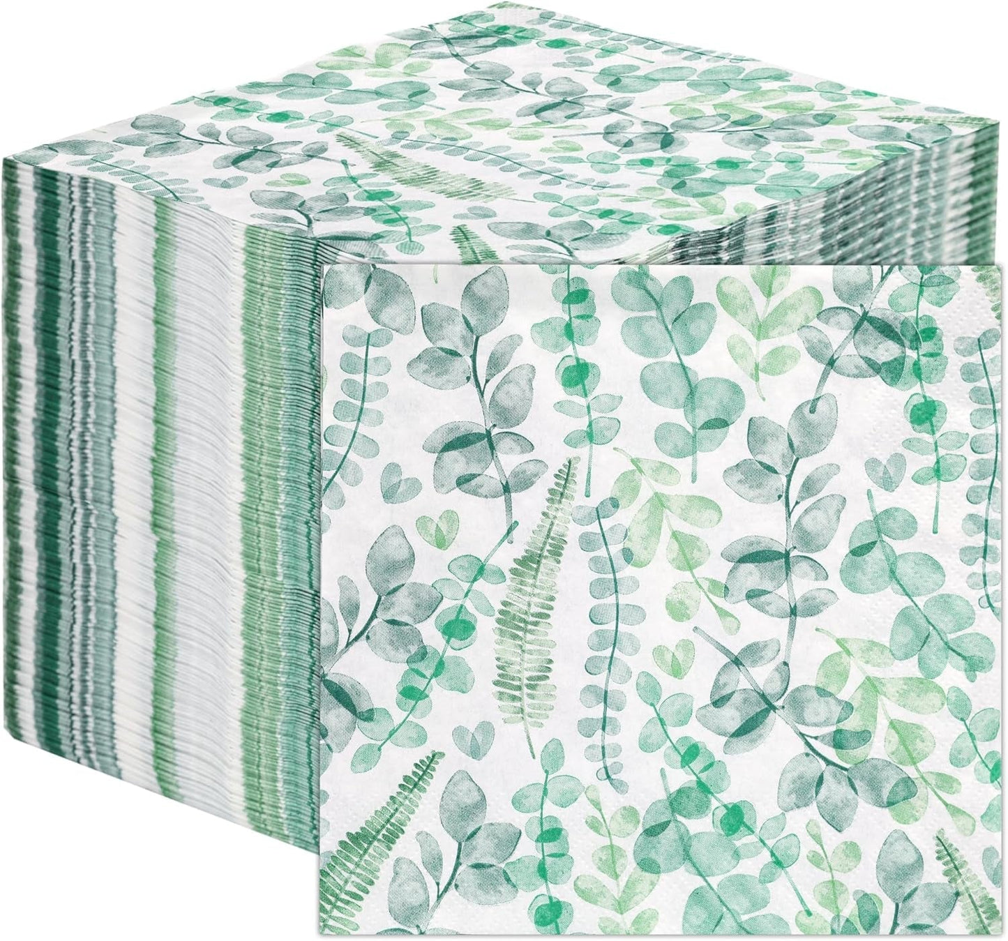 Talking Tables Table Kind Einwegservietten, weiche Papierservietten, grüne Blätter, für Hochzeit oder den täglichen Gebrauch, umweltfreundlich, kompostierbar, recycelbar, hergestellt in EU 2