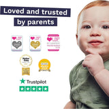 Öko-Babywindeln – Größe 3 (4–9 kg), 1 Packung (26 Windeln), ultraweiche Windeln für empfindliche Haut, Bio-Baumwolle, bis zu 12 Stunden Auslaufschutz, neue Größenübersicht