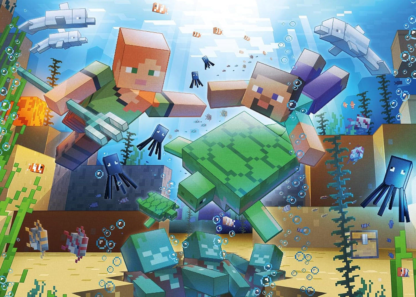 Ravensburger Puzzle 12000421 – Minecraft-Mosaik – 1000-teiliges Minecraft-Puzzle für Erwachsene und Kinder ab 14 Jahren. Puzzle Naty Shop, neues Design
