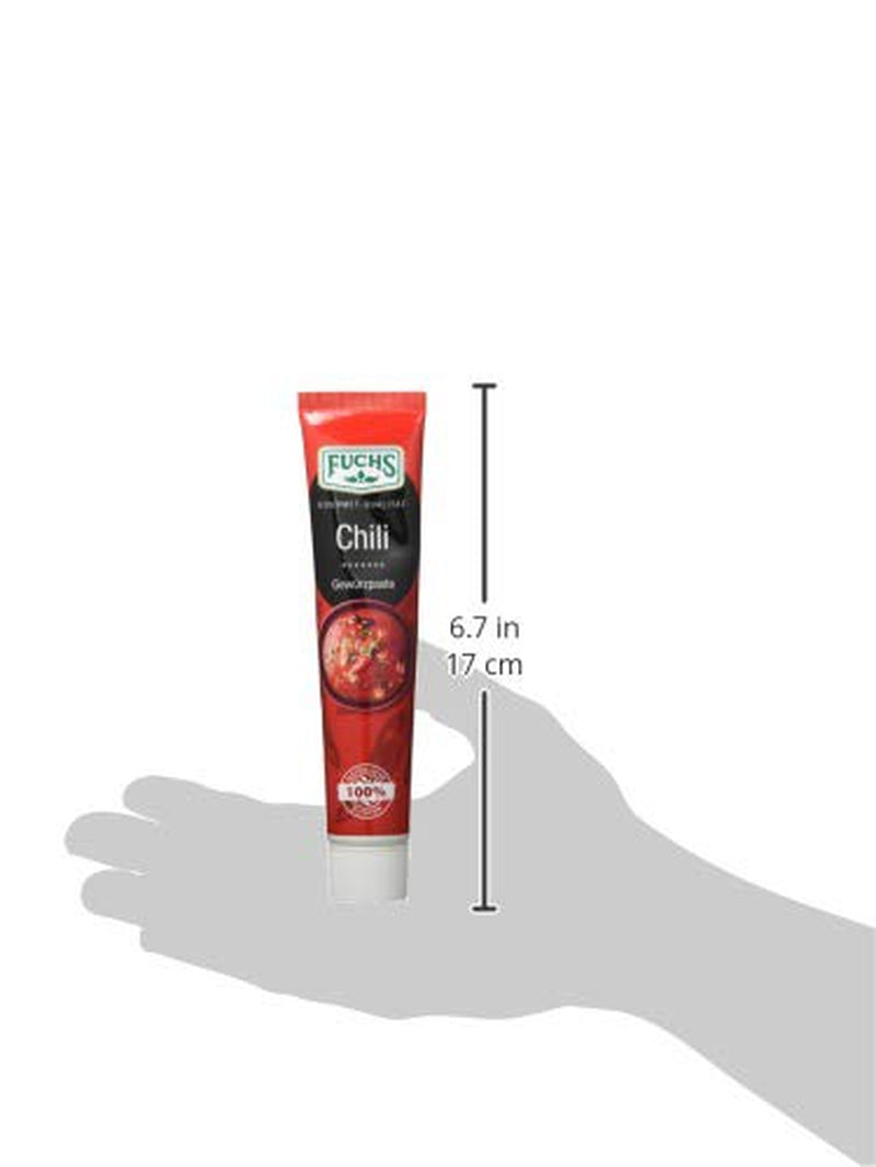 Fuchs Gewürze – Chili Gewürzpaste, vollmundig pikantes Aroma, Paste zum Würzen von scharfen Soßen, Fleisch-Gerichten oder Suppen aller Länder-Küchen, 65 g