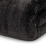 Amago - Bequeme Decke, Kaschmiroptik, 180 x 220 cm - Schwarze Betten und Decken Besuche den Gözze-Store