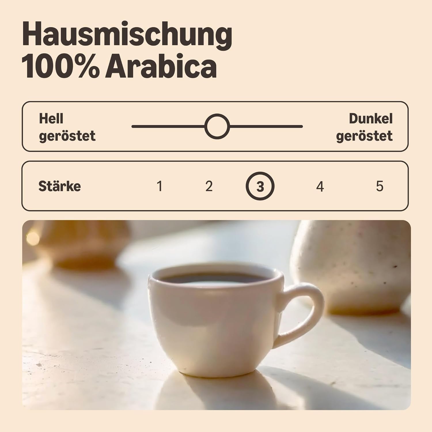 von Amazon Kaffeebohnen, Mittlere Röstung, 100% Arabica, Amaretto, 2kg (2 Packungen mit 1kg)