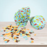 Günthart Dino-Set, 55 Gramm + 50 Cupcake-Förmchen aus Papier Sprinkles Naty Shop