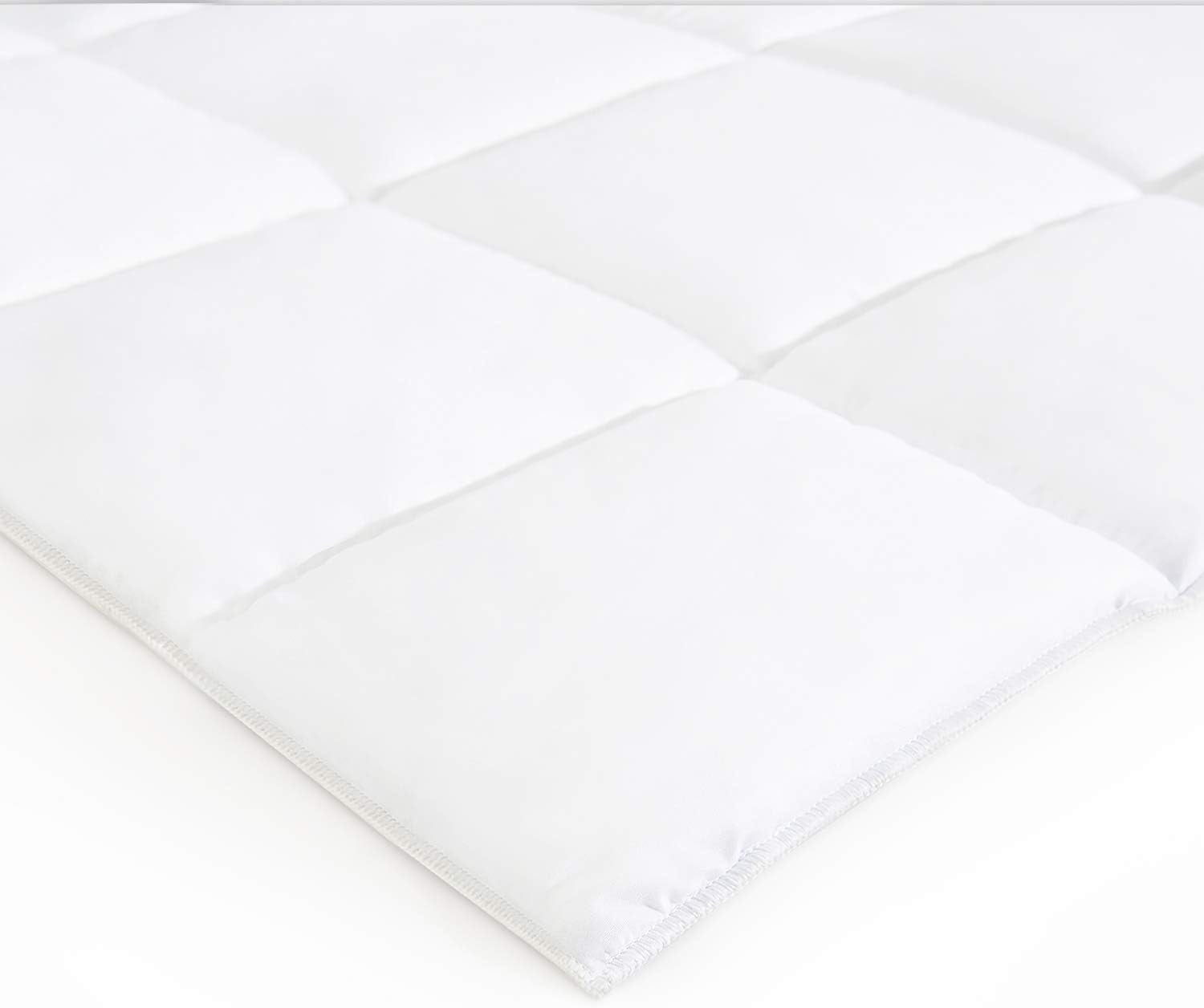Steppdecke 200 x 200 cm Sommerdecke Oekotex 100 Mikrofaser waschbare weiße Steppdecke Steppdecken und Steppdecken Naty Shop