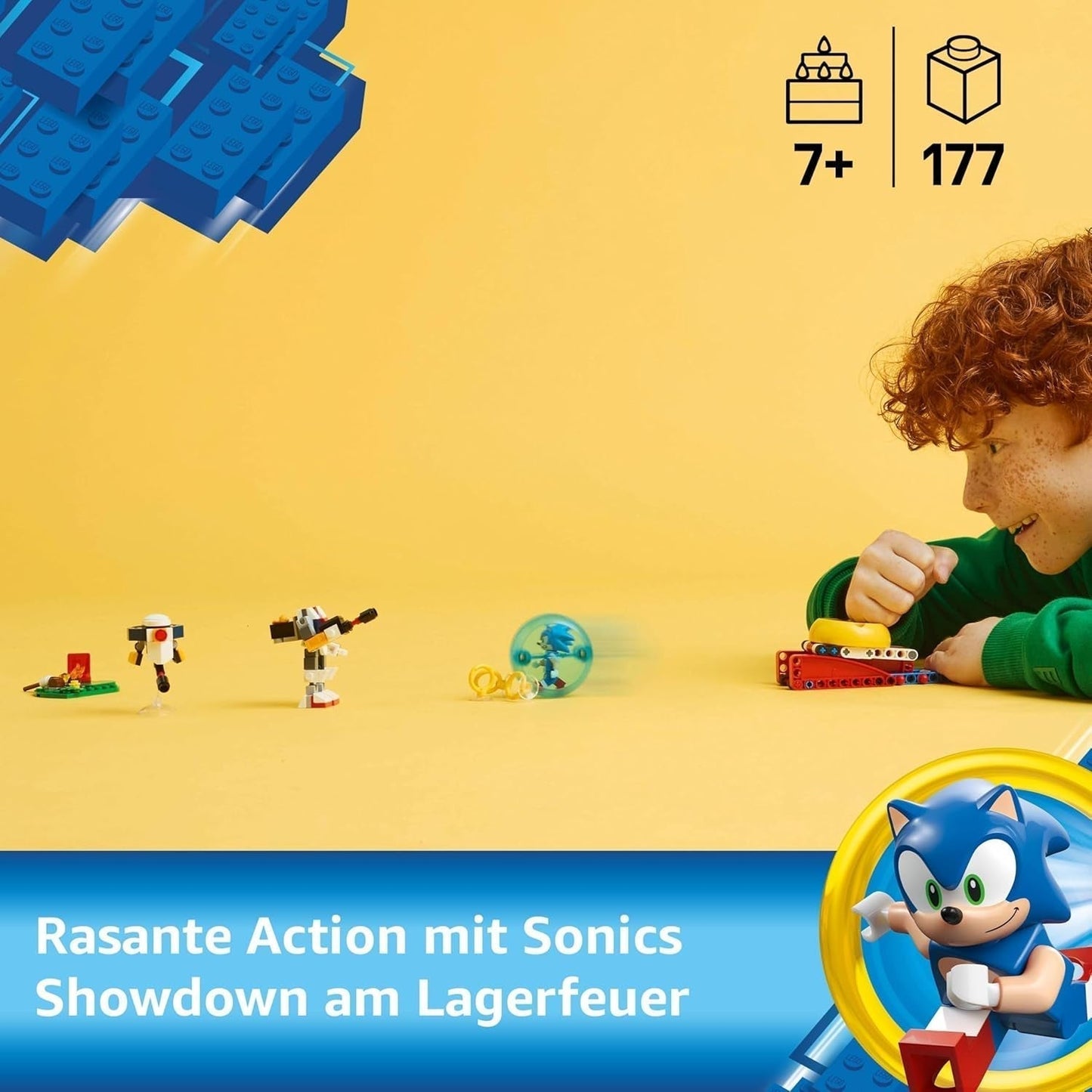 LEGO Sonic the Hedgehog Sonics Showdown At The Campfire Spielspielzeug für Kinder und Videospielfans Bauset für Jungen und Mädchen 7 Jahre altes Abenteuerset Sammlerstück 77001 Bausets Beuche den LEGO-Store