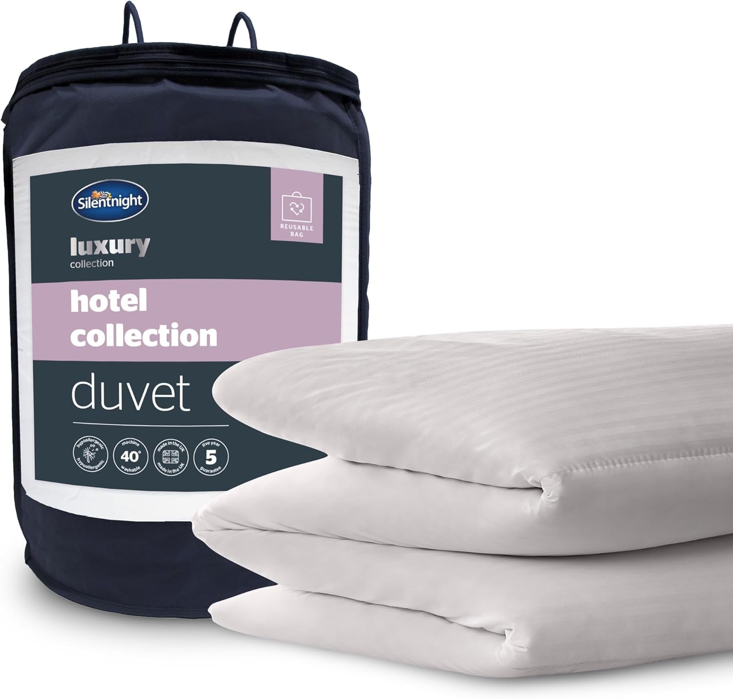 Silentnight Duvet Hotel Collection, 13,5 Tog, Polyester, weiß, Super-Kingsize-Bettdecken und Steppdecken Naty Shop Super-Kingsize-Bett: 13,5 Tog