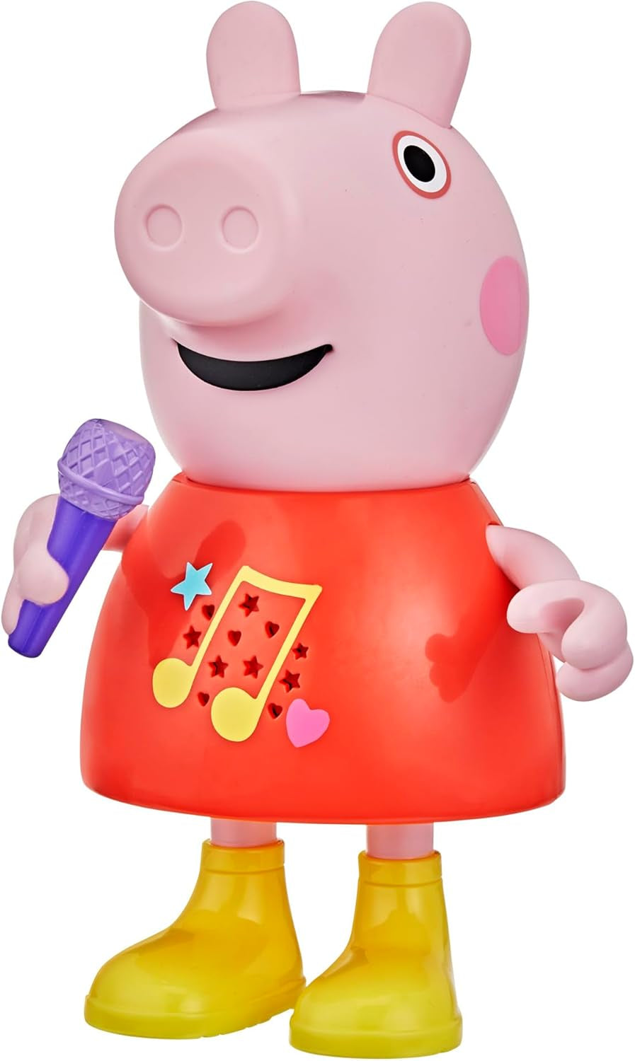 Peppa Wutz Peppas Matschpfützen-Partypuppe – Deutsche Version Rosa oder rosa Puppen Naty Shop Chat- und Singspaß