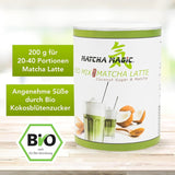 Matchamagic – Bio-Matcha-Latte-Pulver aus Japan mit Kokosblütenzucker für einen leckeren Tee