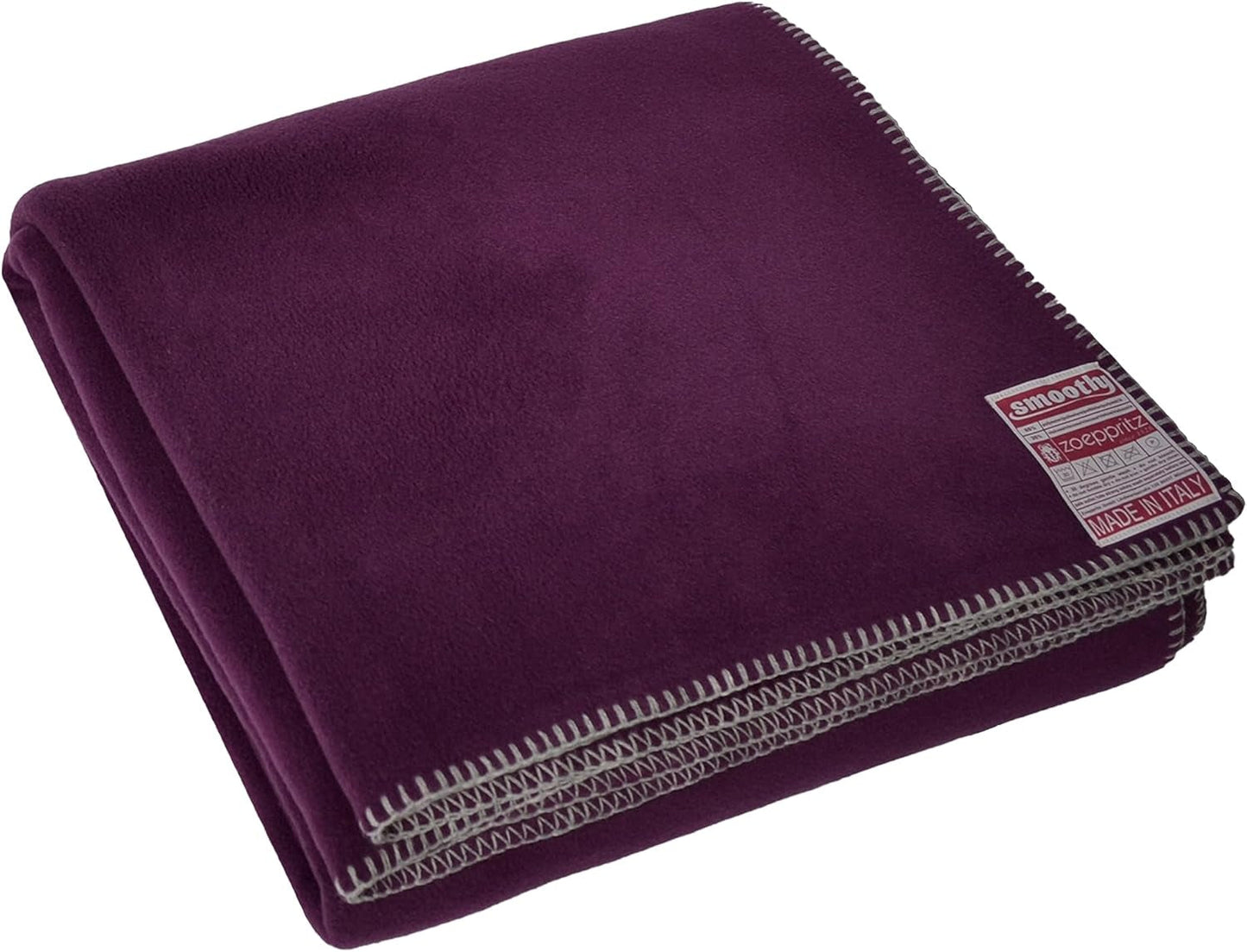 Zoeppritz Since 1828 Smoothy Fleecedecke – Flauschige bequeme Polarfleecedecke – Vegan – 140 x 190 cm – 010 Off-White, 010 Offwhite Zoeppritz Since 1828 485 Dark Orchid 140 x 190 cm