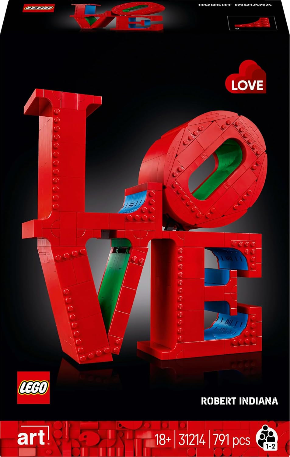 LEGO Art Love Bauset für Erwachsene Heimdekoration Valentinstag- und Muttertagsgeschenk für Frauen und Männer Kreative Aktivität für Kunst- und Designliebhaber 31214 Bausets Besuchen Sie den LEGO-Store