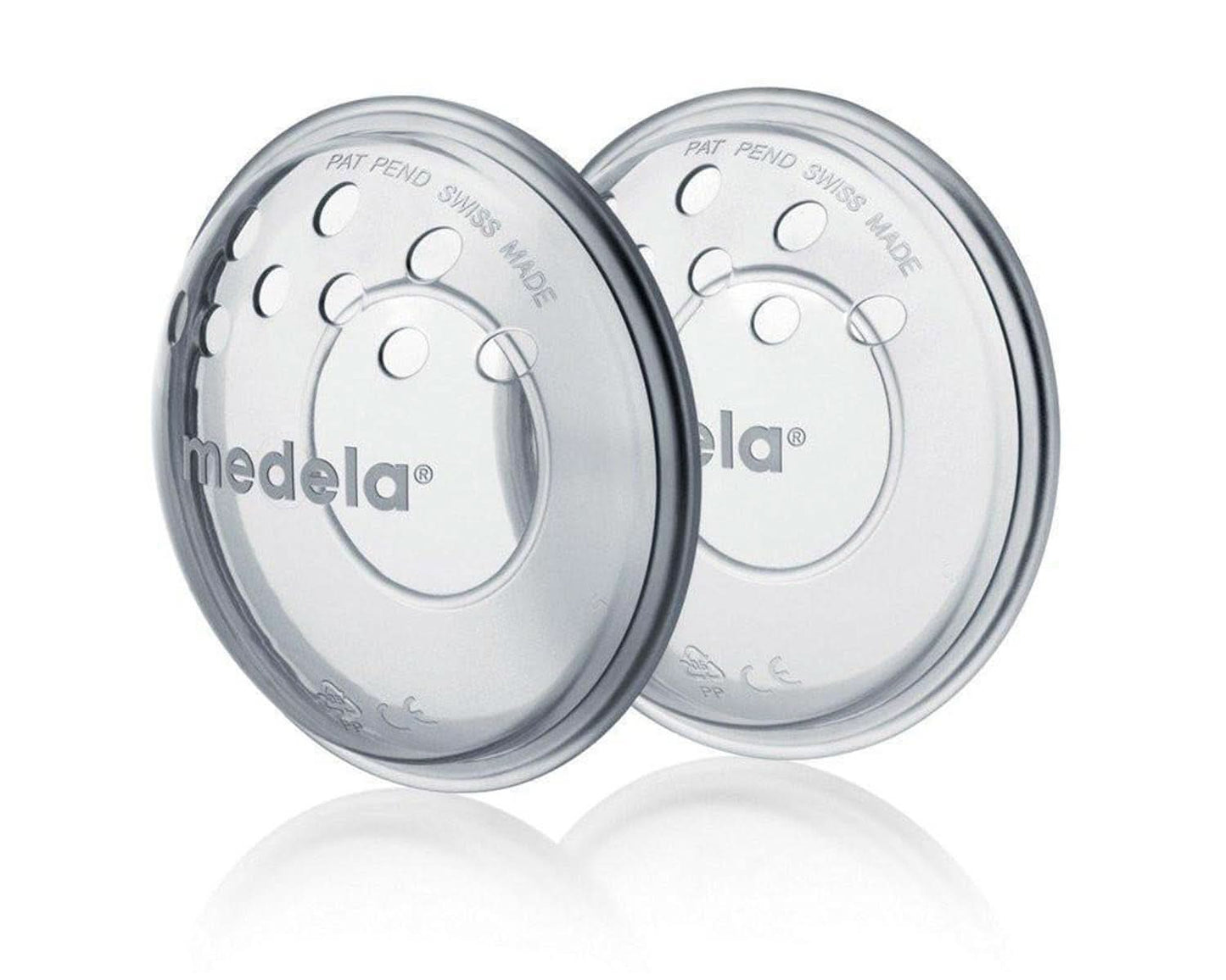 Medela Brustschalen – BPA-frei, aus weichem Silikon, mit atmungsaktiven Belüftungslöchern, inklusive 2 Schalen. Zubehör Essen und Stillen Bebe Naty Shop