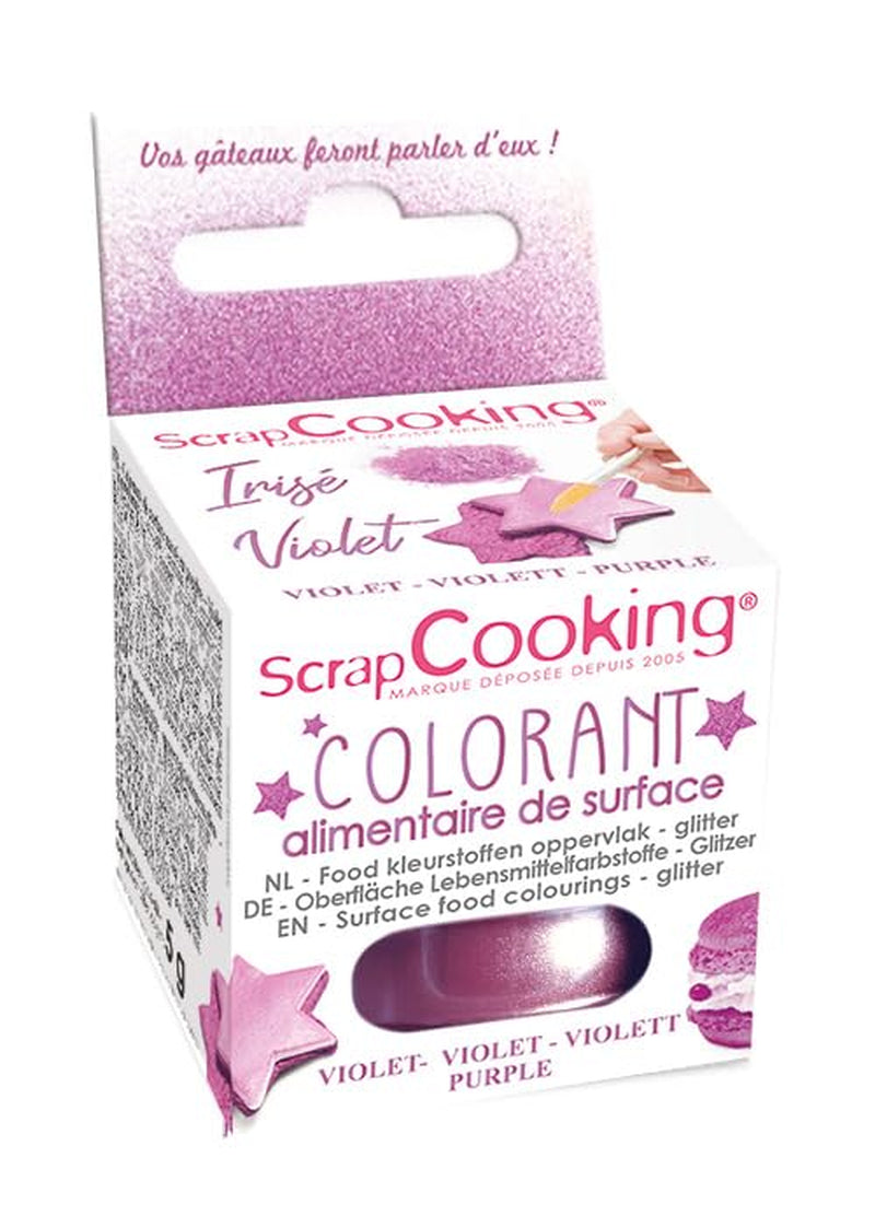 Scrapcooking – Limettengrüne Lebensmittelfarbe – Essbares Glitzerpulver für Oberflächen – Für Kuchen, Kekse, Makronen, Schokolade und Fudge – Limettengrün – 4087