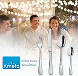 Amefa Sierra Besteckset 6 Personen | 24-teilige Küche aus Edelstahl 18/10 Naty Shop