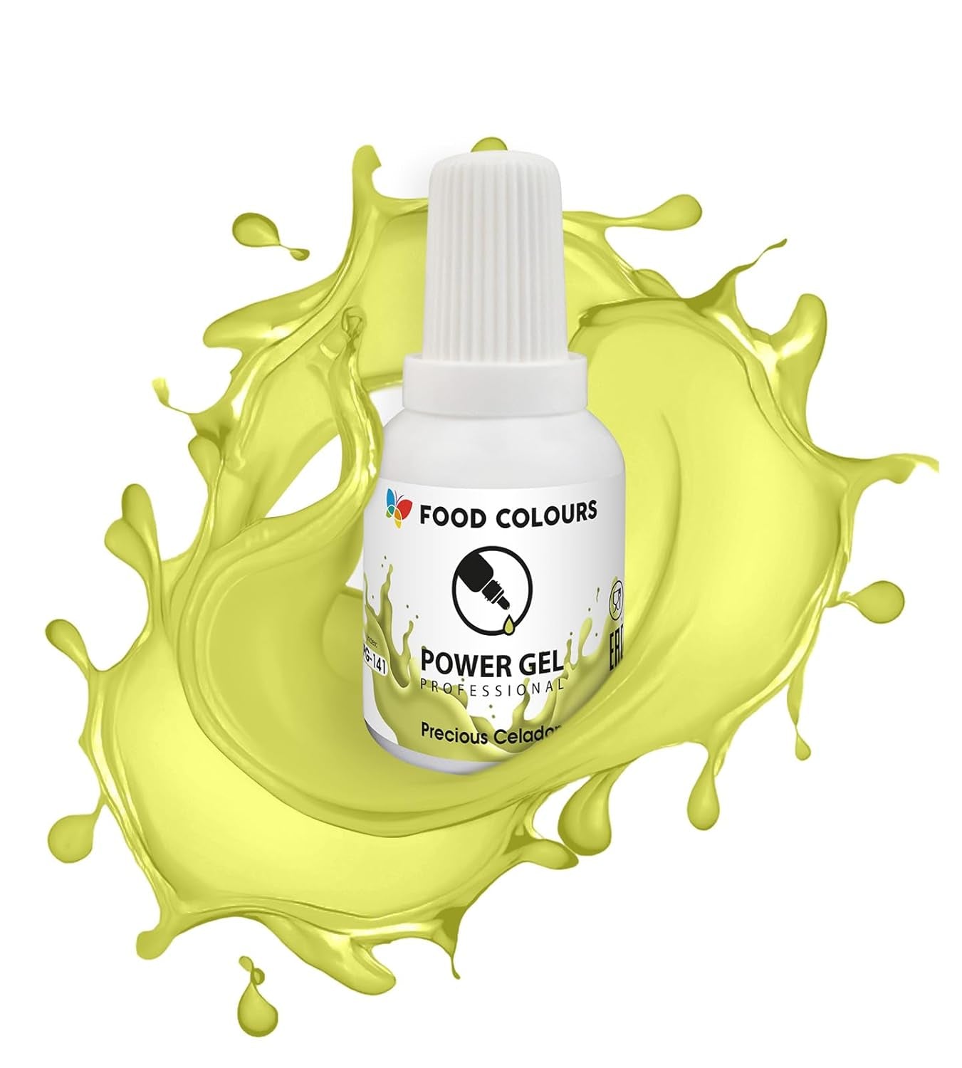 Gel-Lebensmittelfarbe, Beige, Champagnerfarbe, 20 g. Lebensmittelfarbe für ein breites Anwendungsspektrum zum Dekorieren von Kuchen, Torten, Sahne, Biskuit, Royal Icing, Macarons.