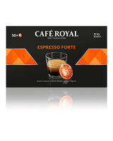 Espresso Forte 50 Pads für professionelle Nespresso-Maschine – 7/10 Intensität – UTZ-zertifiziert & Espresso Decaffeinato 50 Pads für professionelle Nespresso-Maschine – 7/10 Intensität