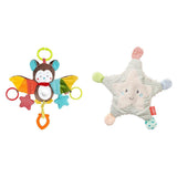 Fehn Oktopus Aktivitätsspielzeug – Baby-Motorikspielzeug für Kinderwagen und helle Starts, Oball, Rasselspielzeug mit Greifbällen zum Spazierengehen, interaktives Babyspielzeug Bebe Toys Naty Shop Tierisches Rascheln Aktivitätspaket Fledermaus