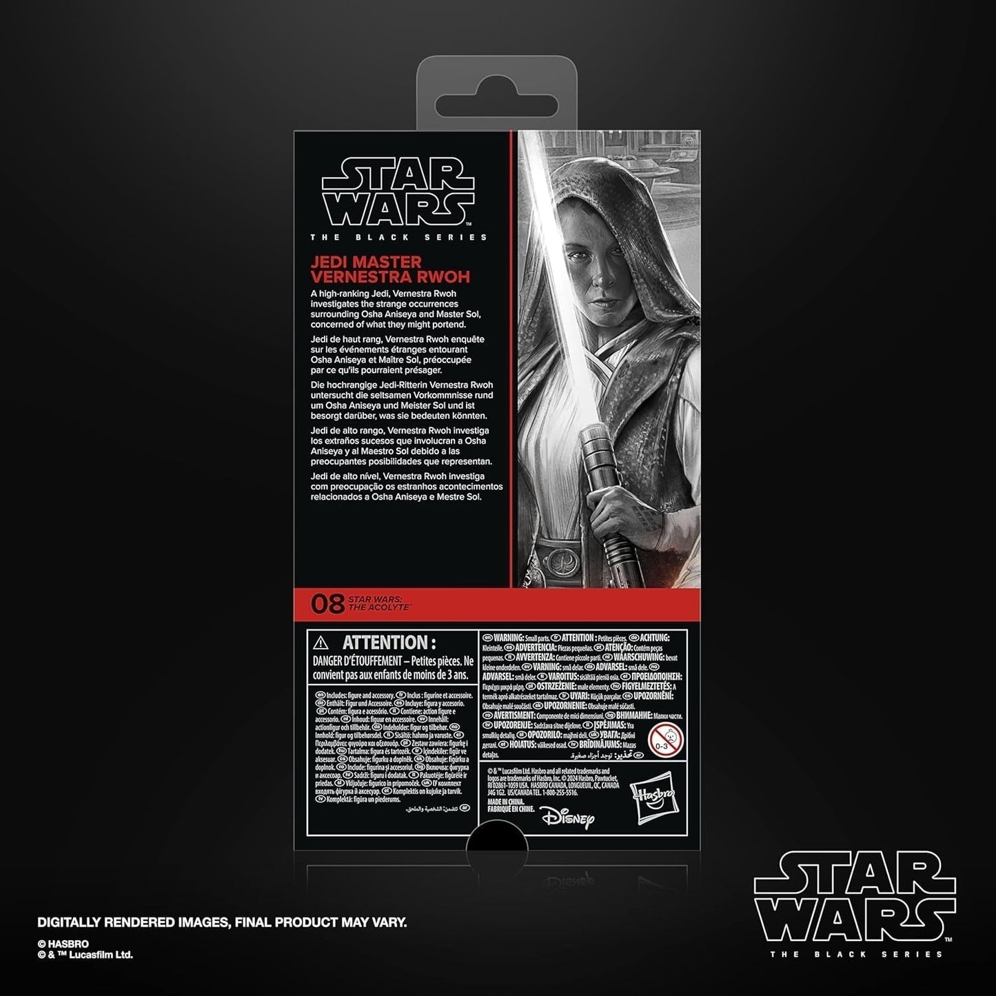Star Wars Black Series Jedi-Meister Vernestra Rwoh, Acolytes Sammelbare Actionfigur (15 cm) Actionfiguren Naty Shop