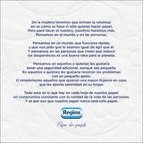 Regina Feeling – 42 Rollen Toilettenpapier, 175 Blatt mit drei Schichten, natürlicher Baumwollextrakt und zarter Duft, 60 % recycelte Kunststoffverpackung, 100 % FSC-zertifiziertes Papier