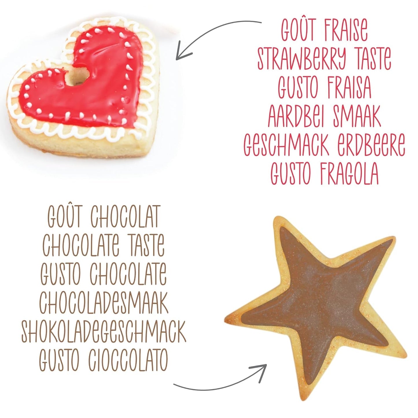 Scrapcooking – 4-teilige Marker: Gold, Schokolade, Weiß und Rot – dekorative essbare Stifte zum Schreiben und Zeichnen auf Desserts, Kuchen und Keksen