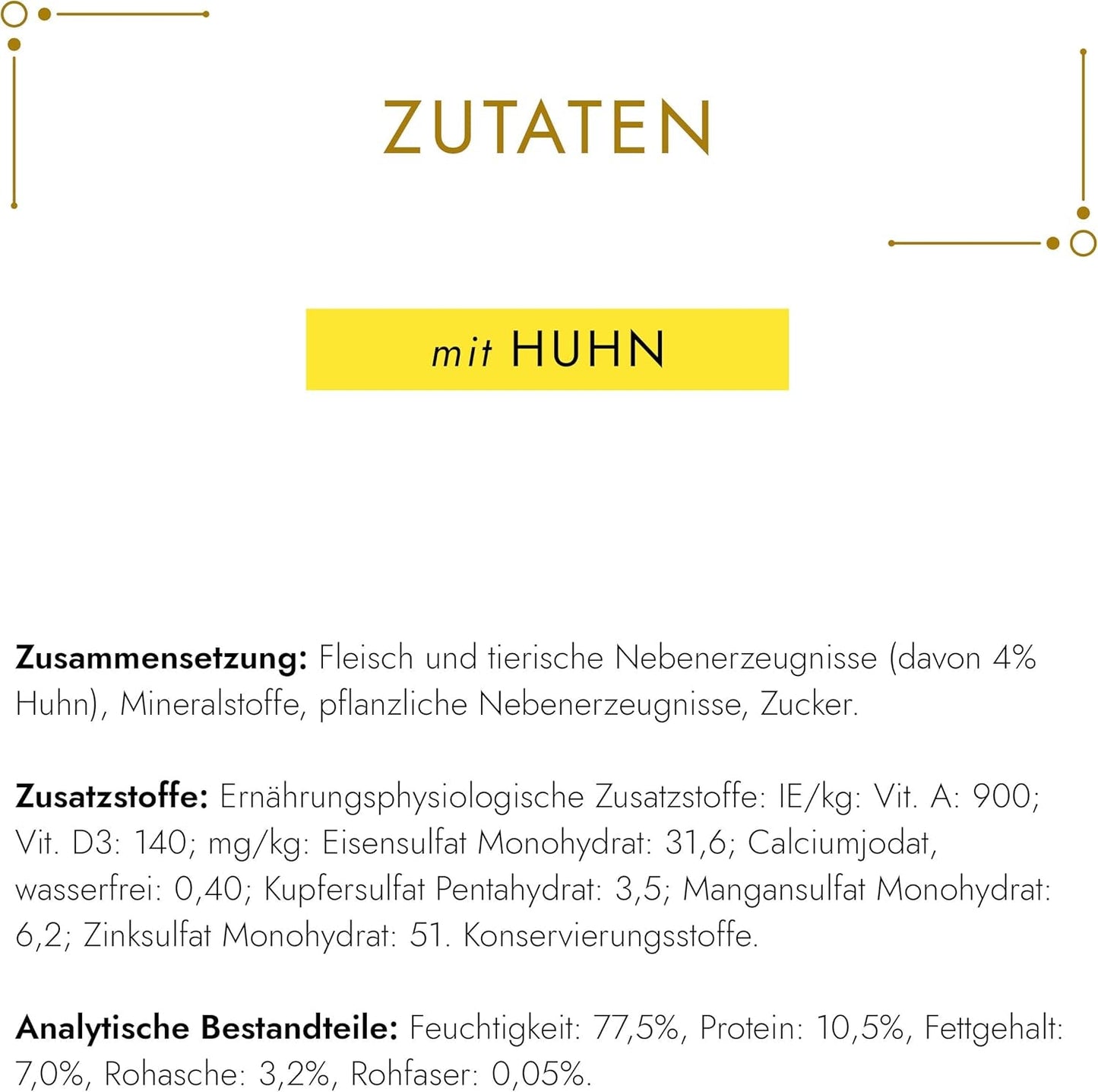 Gourmet Gold Fine Paste Katzenfutter nass, mit Huhn, 12er Pack (12 x 85g)