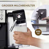 Espresso Breville Prima Latte II | Latte- und Cappuccino-Maschine | Professionelle Pumpe mit 15 bar und Milchaufschäumer | Silber [VCF108X]