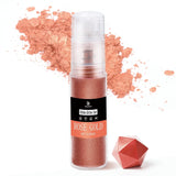 DecoRom, essbarer Glitzer, Pulver, 10 Gramm Glitter Naty Shop Roségold