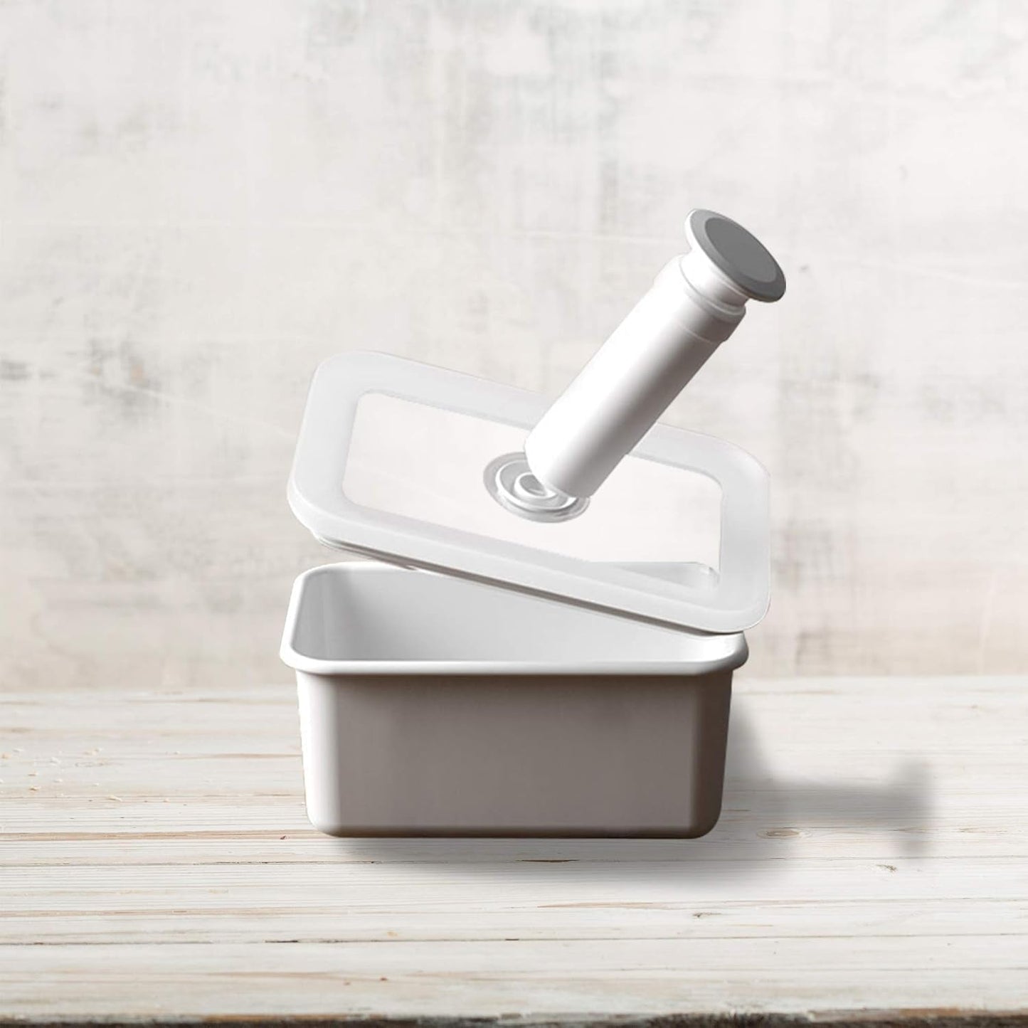 Emaillierte Vakuum-Aufbewahrungsdose für Lebensmittel | XL| 1,85L | 23,5 x 17,5 x 7 cm | hält Lebensmittel viel länger frisch | schützt Lebensmittel vor Bakterien- und Pilzbefall | ohne Vakuumpumpe Frischhaltedosen Naty Shop