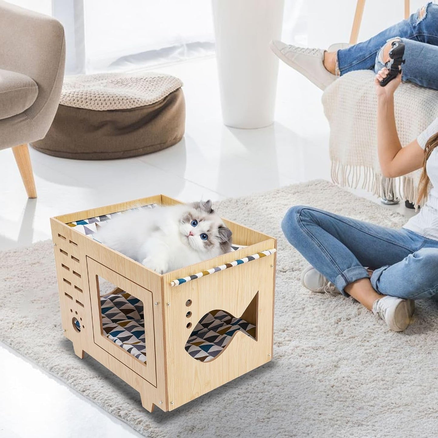 Decken und Möbel, Haustiere, Höhlen und Häuser, Katzen, Betten für Katzen, Katzenbetten, Matratzen