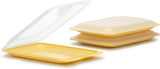 TATAY Fresh Slicer Box 4er-Set, BPA-frei, wiederverwendbar, stapelbar, spülmaschinenfest und MWO, zufällige Farben. Maße: 17 cm x 3,2 cm x 25,2 cm. Frischhaltedosen Naty Shop Set 3 – Gelb