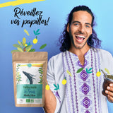 ORIGEENS BIO YERBA MATE MIT MINZE UND ZITRONE 200 G – Frische I Ungerösteter Bio Yerba Mate, Blätter, ohne Stiele und Staub