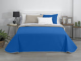 Estoralis | AVA | Wende-Boutique-Steppdecke | Für alle Jahreszeiten | Farbe - grau/blau | Für Bett 80/90 cm. Bett. (180 x 270 cm. Ancho X Alto) | Steppdecke Steppdecken und Steppdecken Naty Shop