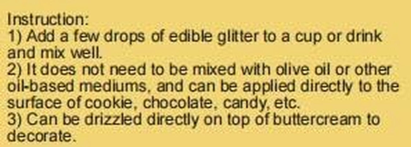Essbarer Glitzer, 5 Gramm Glitter Nati Shop