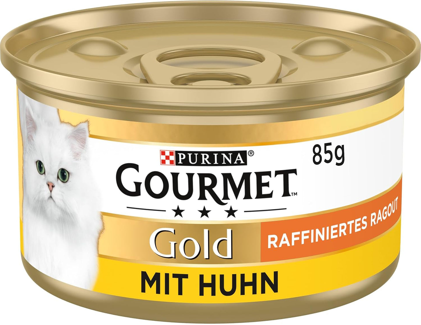 Gourmet Gold Refined Ragout Chicken Nassfutter für Katzen, 12er-Pack (12 x 85 g)