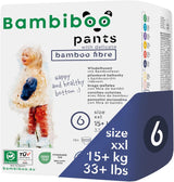 Bambiboo Einwegwindeln, hautfreundlich, feine Bambusfaser – Babywindelhöschen – Einwegwindelüberhosen – Schutz für empfindliche Haut – sehr saugfähig – Größe 4 (Maxi), 16 Stück
