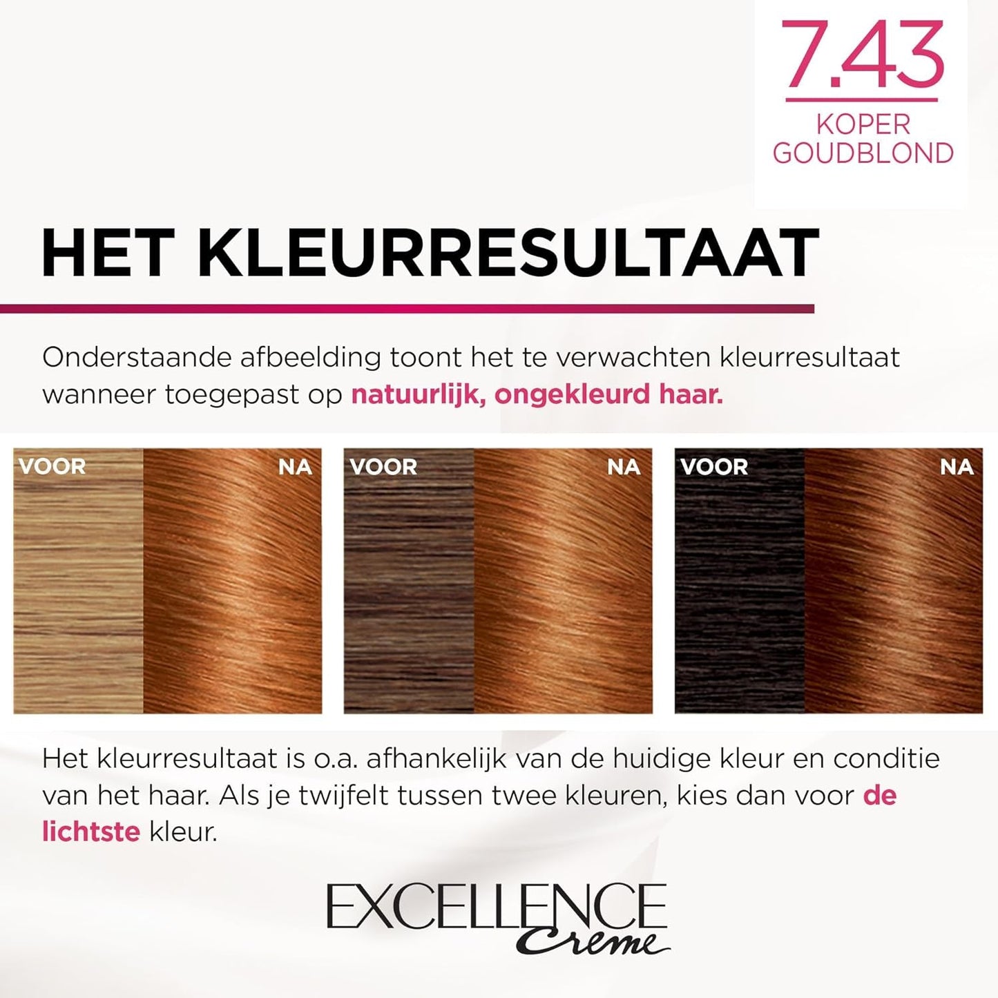 Paris Excellence Creme 7.43 Haarfarbe Rot – Haarfarbe (Rot, Blond Cuuvré Gold, Belgien, 63 mm, 100 mm, 163 mm) Naty Shop Haarfärbemittel