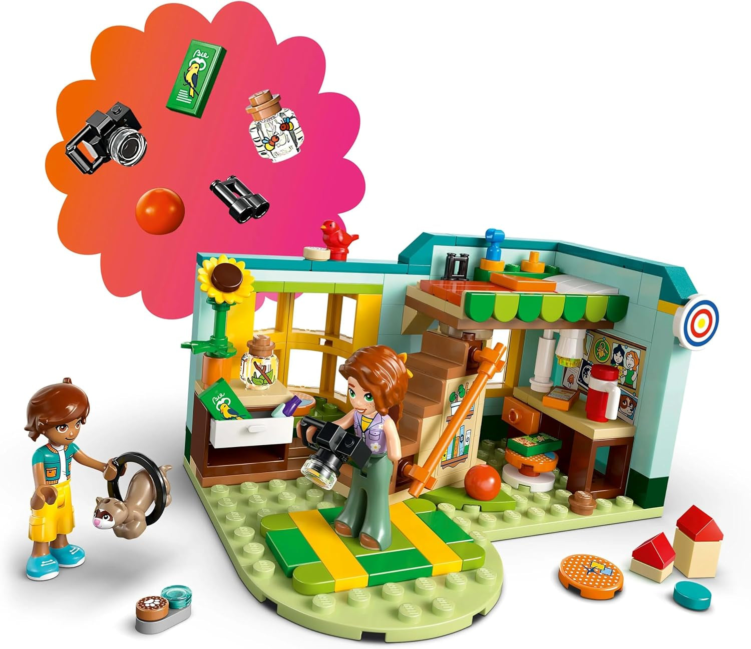 LEGO Friends Herbstzimmer Bau- und Spielset für kreatives Rollenspiel, Set für Mädchen ab 6 Jahren mit 2 Minifiguren und einer Frettchenfigur, Lernspielzeug 42646 Bausets Besuchen Sie den LEGO-Store