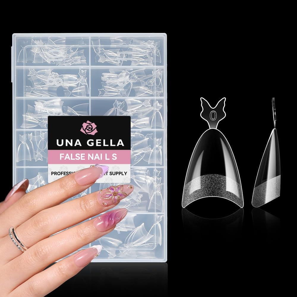Ballerina-Gel-Nagelspitzen, 216 Stück, 12 Größen, weiche Gel-Nagelspitzen, vollständige Abdeckung, Nagelverlängerungs-Set, halbmatt, DIY, Heimkunst