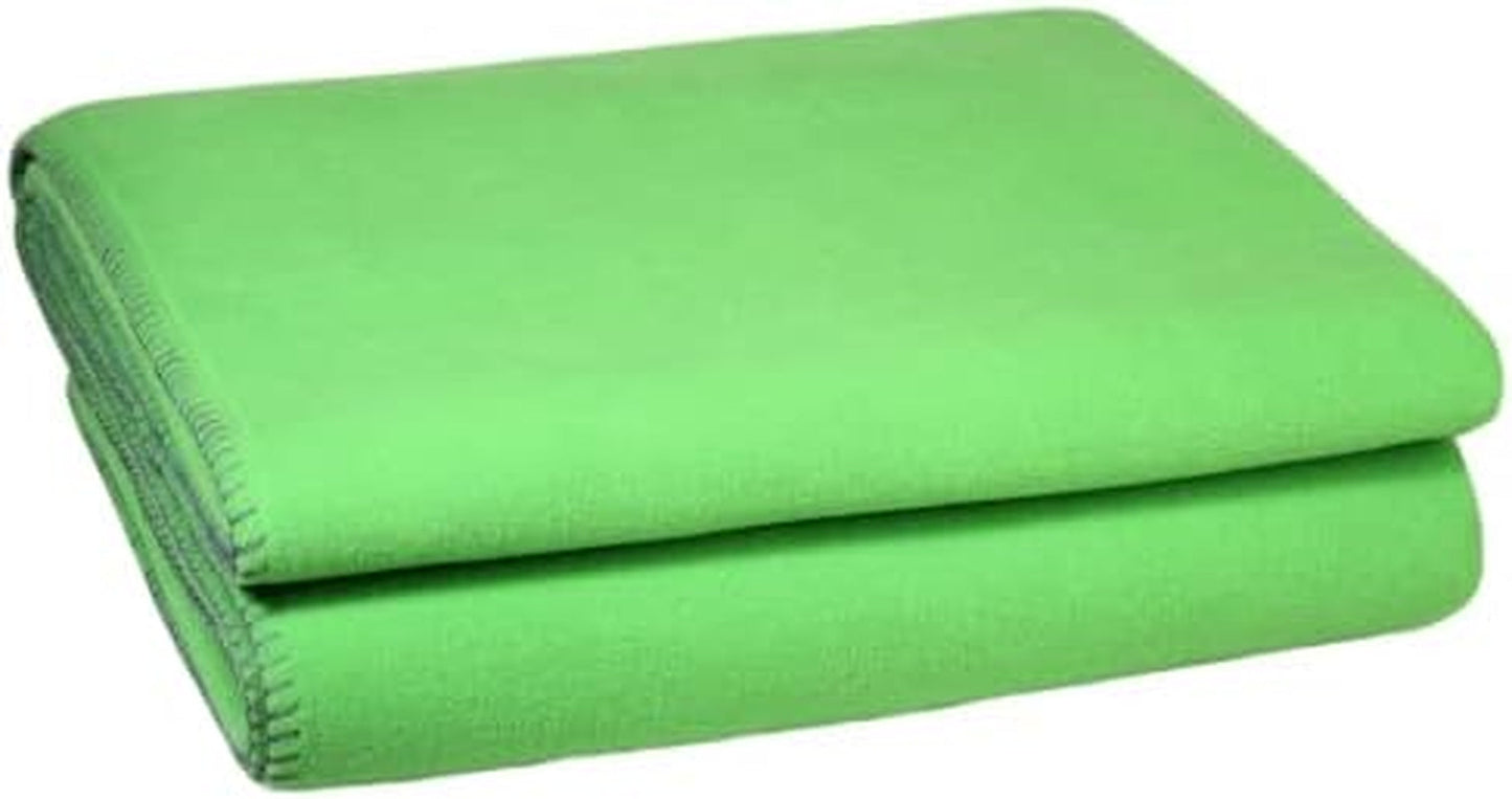 Zoeppritz-Decke in der Farbe Rot, aus 65 % Polyester, 35 % Viskose, Größe: 160 x 200 cm, 103291-235-160 x 200 Zoeppritz-Betten und -Bezüge seit 1828 605 Fluorgrün 180 x 220 cm