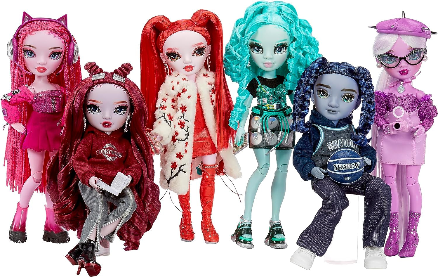 Rainbow High Shadow High Serie 3 – Berrie Skies – Grüne Modepuppe – Modisches Outfit und über 10 farbenfrohe Spielaccessoires – Ideal für 4–12-Jährige und Sammler