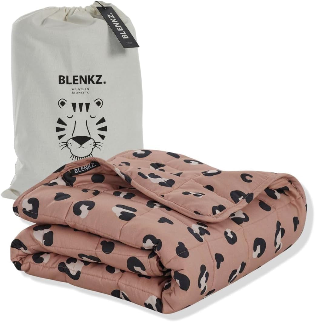 Beschwerte Babydecke | 3,5 kg | 100X150Cm | Therapiedecke | Gewichtsdecken | Schwere Decke (blaues Tigergesicht, 3,5 kg – 100 x 150 cm) BLENKZ Betten und Decken. Dunkelrosa Tiger 3,5 kg – 100 x 150 cm