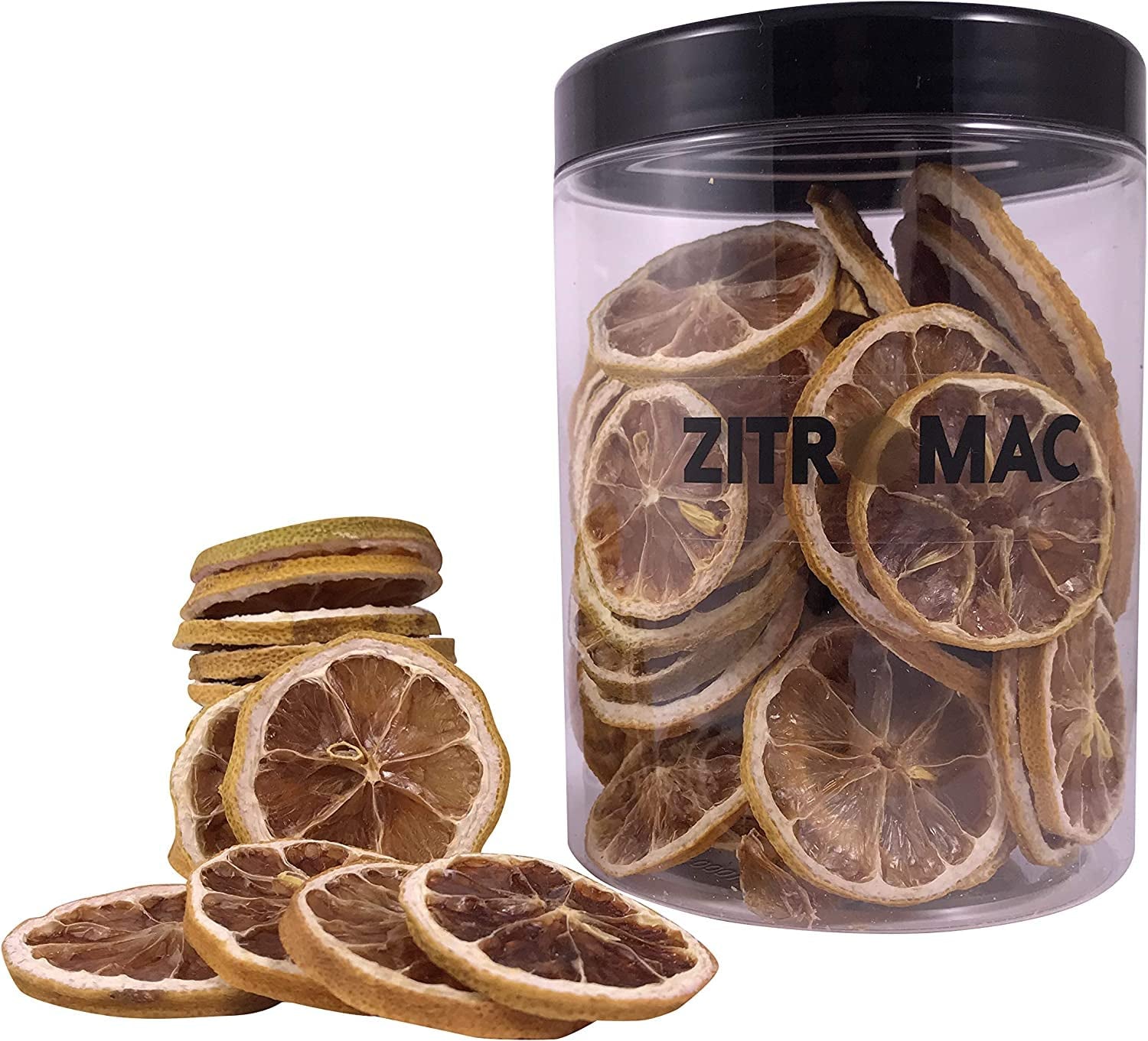 45 g getrocknete Zitronenscheiben, getrocknete Fruchtscheiben für Cocktails, getrocknete Zitrone für Weihnachtsdekoration, Glühwein, Tee, Backen | 100 % natürliche getrocknete Zitronen, dehydrierte Produkte Naty Shop 90 g