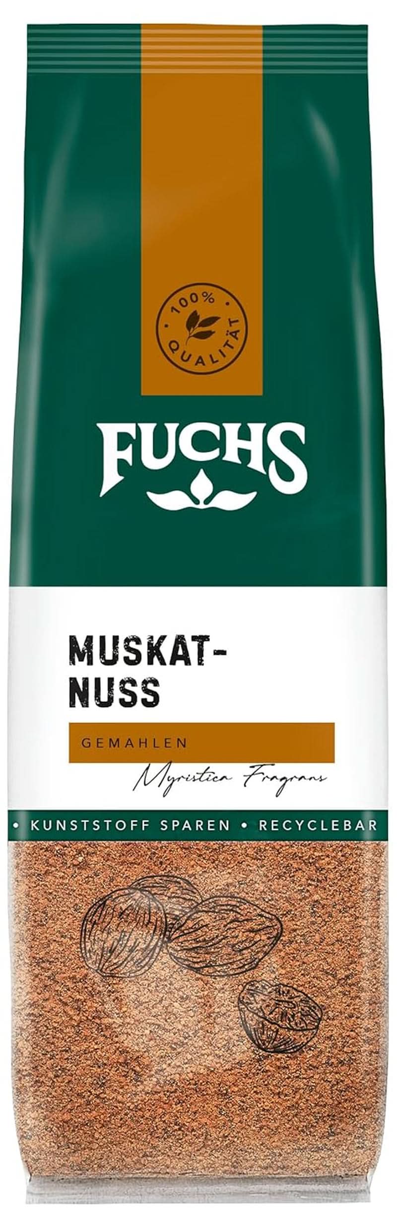 Fuchs - Gemahlene Muskatnuss, 50 Gramm Condimente Naty Shop