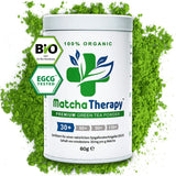 Matcha-Therapie 30+ | Bio-Matcha-Teepulver | 60 g | Mit einem nachgewiesenen Gehalt von mindestens 30 mg/g Catechin EGCG | Unterstützt das Immunsystem und das Energieniveau | Zeremonielle Qualität | Grüner Tee aus Japan