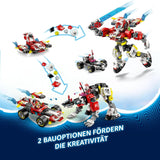 LEGO Dreamzzz Coopers Tiger-Mech und Zeros Hot Rod-Auto, Spielzeugauto für Kinder, Geschenk für 9-jährige Jungen und Mädchen, 2-in-1-Spielset mit Mech und Minifiguren 71497 Bausets Besuchen Sie den LEGO-Store