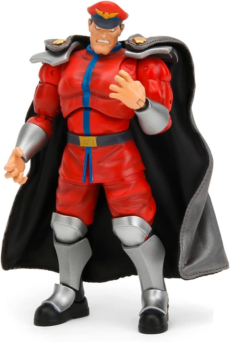 Jada Toys Street Fighter-Figur Guile (15 cm) – Street Fighter 2: The Final Challengers bewegliche Actionfigur zum Sammeln mit alternativem Kopf, Händen und Zubehör, ab 13 Jahren. Actionfiguren Naty Shop M. Bison