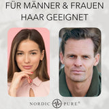 Haarkur mit Basilikumextrakt von Nordic Pure | Zur Pflege von dünnem, trockenem und brüchigem Haar | Kann Haarausfall vorbeugen 100 ml Naty Shop Haarpflege