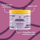 Haarmaske für lockiges Haar von Nature Spell 400 ml – angereichert mit Reiswasser und Leinsamen, für alle Lockentypen, sulfatfreie Naty Shop Haarmaske